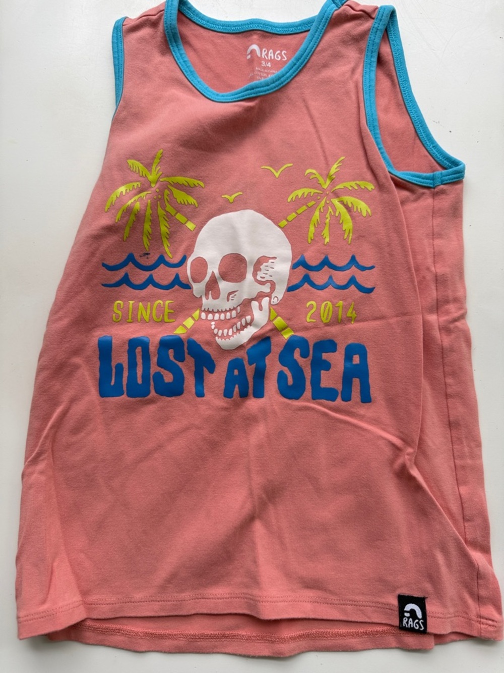 Rags to RACHES Coral 'Lost at Sea' Graphic Tank Top - Kids
